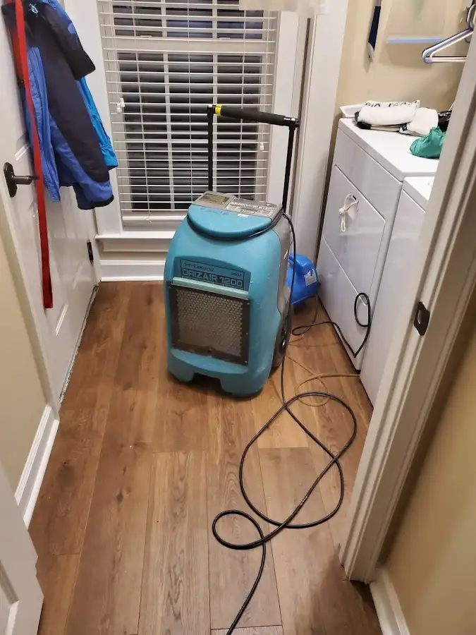 Commercial dehumidifier deployed for Flood Damage Cleanup in Skippack