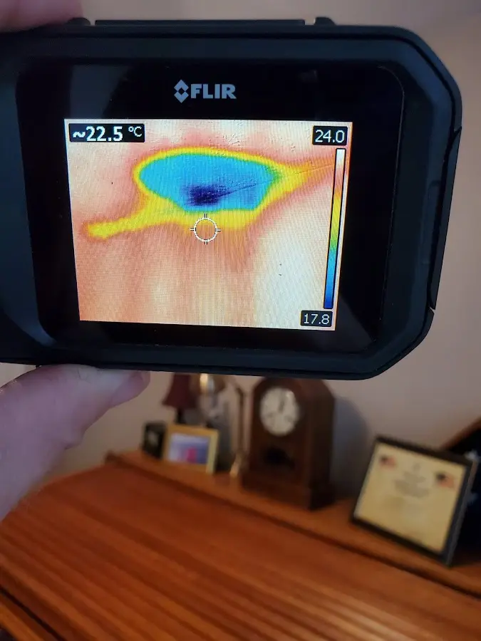 Thermal imaging inspection for water damage in Skippack